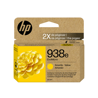 HP 938e EvoMore Yellow Original Ink Cartridge
