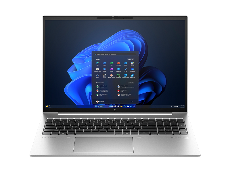 HP-EliteBook-860-G11-16Inch-NaturalSilver-NT-IRcam-FPR-CoreSet-Win11-WhiteBG-FrontOpen