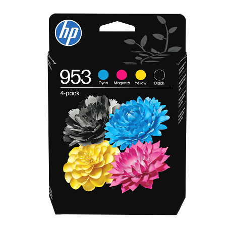 HP 953 6ZC69AE fekete ciánkék bíbor sárga tintapatron eredeti kombinált csomag OfficeJet 7720 7730 7740 8210 8218 8710 8715 8720 8725 8730 (900/3x630 old.)
