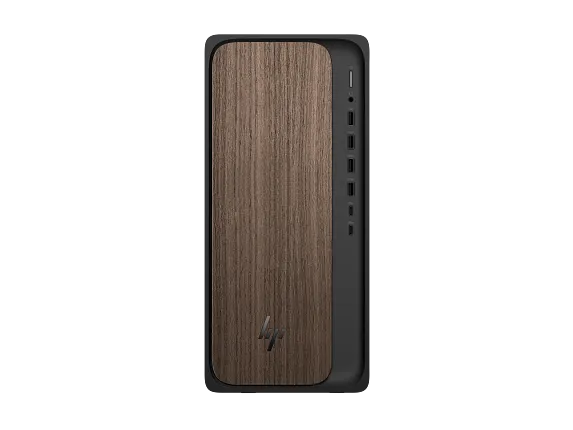 HP OmniDesk Desktop AI M03-0155t PC, Windows 11 Home, Intel® Core™ Ultra 5, 16GB RAM, 1TB SSD, Dark wood