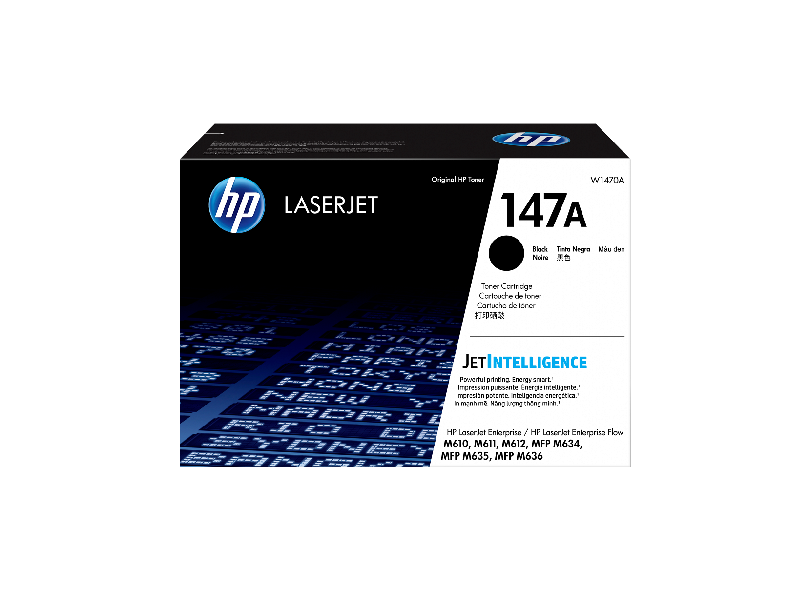 HP 147A Black Original LaserJet Toner Cartridge, ~10,500 pages, W1470A - Afbeelding 1 van 6