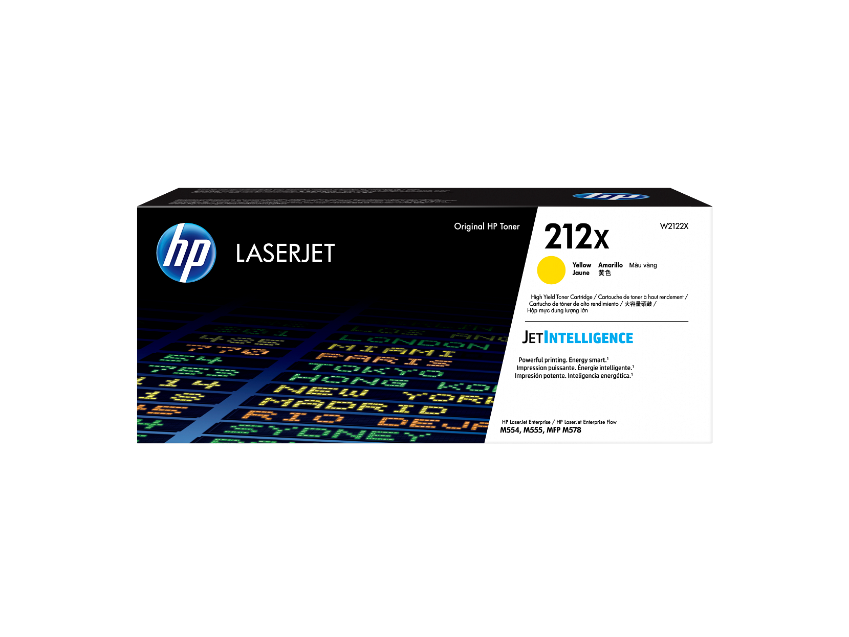 HP 212X High Yield Yellow Original LaserJet Toner Cartridge, ~10,000 pages, - Afbeelding 1 van 8
