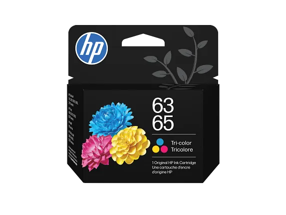 HP 63/65 Tri-color Original Ink Cartridge, B7RT2AN