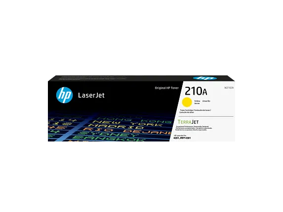 HP 210A Yellow Original LaserJet Toner Cartridge, W2102A
