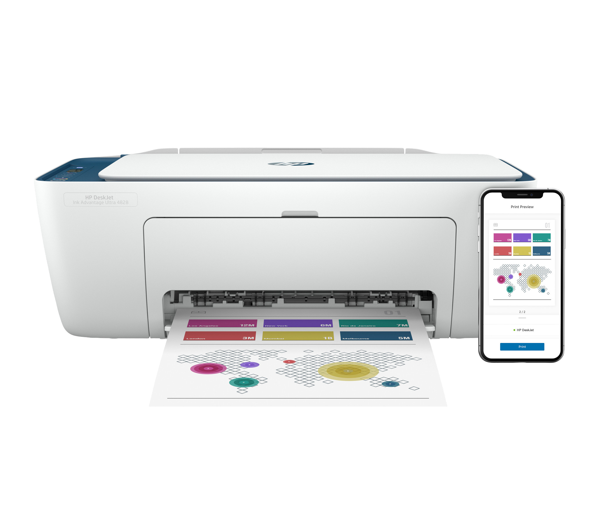 HP DeskJet Ink Advantage Ultra 4828 All-in-One Printer Setup | HP