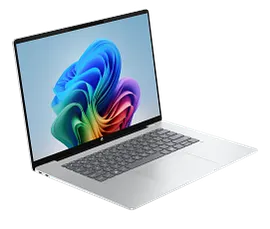 HP OmniBook 5 Next Gen AI 16, Windows 11 Home, 16", Qualcomm® Snapdragon®, 16GB RAM, 256GB SSD, 2K, Glacier silver