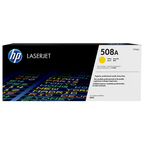 HP 508A CF362A sárga eredeti LaserJet M552 M553 tonerkazetta (5000 old.)