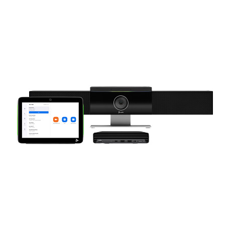 HP 9C961AA Poly Studio Medium Room Bundle for Zoom Rooms: Studio USB Video Bar and HP PC w/TC10 (ABB)