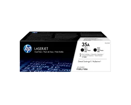 HP 35A 2-pack Black Original LaserJet Toner Cartridges, CB435D