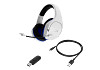 HP 4P5J1AA HyperX Cloud Stinger Core – vezeték nélküli Gaming headset (fehér-kék) – PS5-PS4