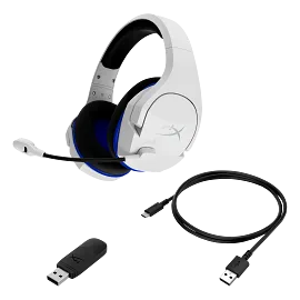 HyperX Cloud Stinger Core - Wireless Gaming Headset - PlayStation - White-Blue
