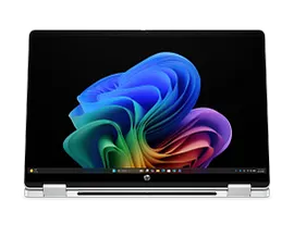 HP OmniBook 5 Flip 2-in-1 Laptop Next Gen AI 14, Windows 11 Home, 14", Touch screen, Intel® Core™ Ultra 5, 16GB RAM, 256GB SSD, 2K, Glacier silver