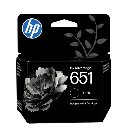 HP 651 C2P10AE fekete tintapatron eredeti C2P10AE Ink Advantage 5645 5575 mobil 202 252 (600 old.)
