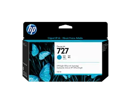 HP 727 130-ml Cyan DesignJet Ink Cartridge, B3P19A
