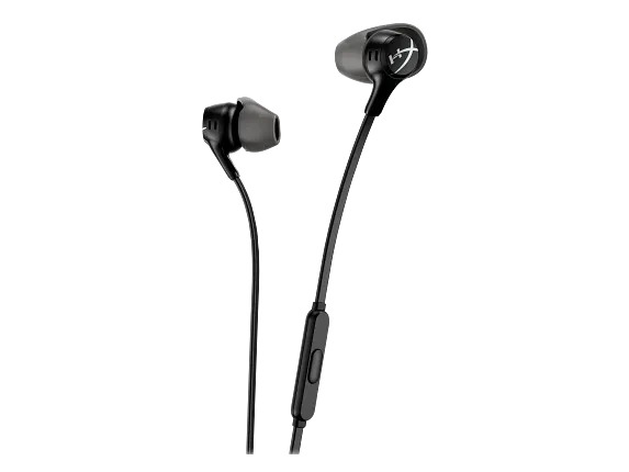 Series 1 of 13 HyperX Earbuds, HyperX Cloud Earbuds II - Gaming Earbuds with Mic - Black