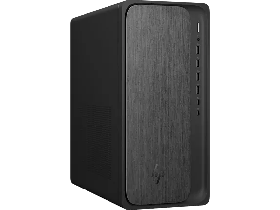 HP OmniDesk Desktop M02-0065m PC, Windows 11 Home, AMD Ryzen™ 5, 16GB RAM, 512GB SSD, Gray wood