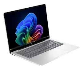 HP OmniBook 5 Laptop Next Gen AI 14-he0037nr 14", Touch screen, Windows 11 Home, Snapdragon® X Plus, 32GB RAM, 1TB SSD, 2K, Glacier silver