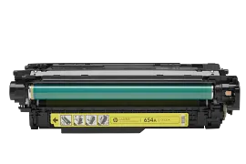 HP 654A Yellow Original LaserJet Toner Cartridge, CF332A