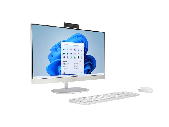 Series 5 of 5 HP Home Desktop PCs, HP All-in-One 24-cr0025m PC, Windows 11 Home, 23.8", AMD Ryzen™ 3, 8GB RAM, 512GB SSD, FHD