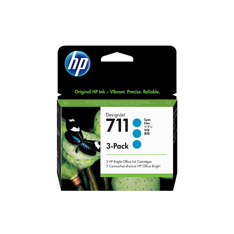 HP 711 CZ134A ciánkék tintapatron eredeti tripla csomag CZ134A T120 T125 T130 T520 T525 T530 3x29 ml