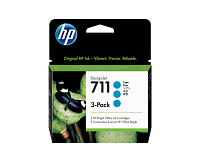 HP 711 3-pack 29-ml Cyan DesignJet Ink Cartridges
