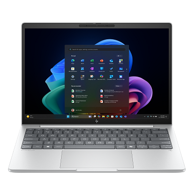 HP EliteBook 8 G1a 13.3" Notebook - WUXGA - 60 Hz - AMD Ryzen AI 5 PRO Ryzen AI PRO 300 Series 340 - 32 GB - 512 GB SSD - English, French Keyboard - Smart Card Reader - Glacier Silver - AMD Chip - 1920 x 1200 - Windows 11 Pro - AMD Radeon 840M Graphics - In-plane Switching (IPS) Technology - Front Camera/Webcam - IEEE 802.11be Wireless LAN Standard - Wi-Fi 7 Laptop