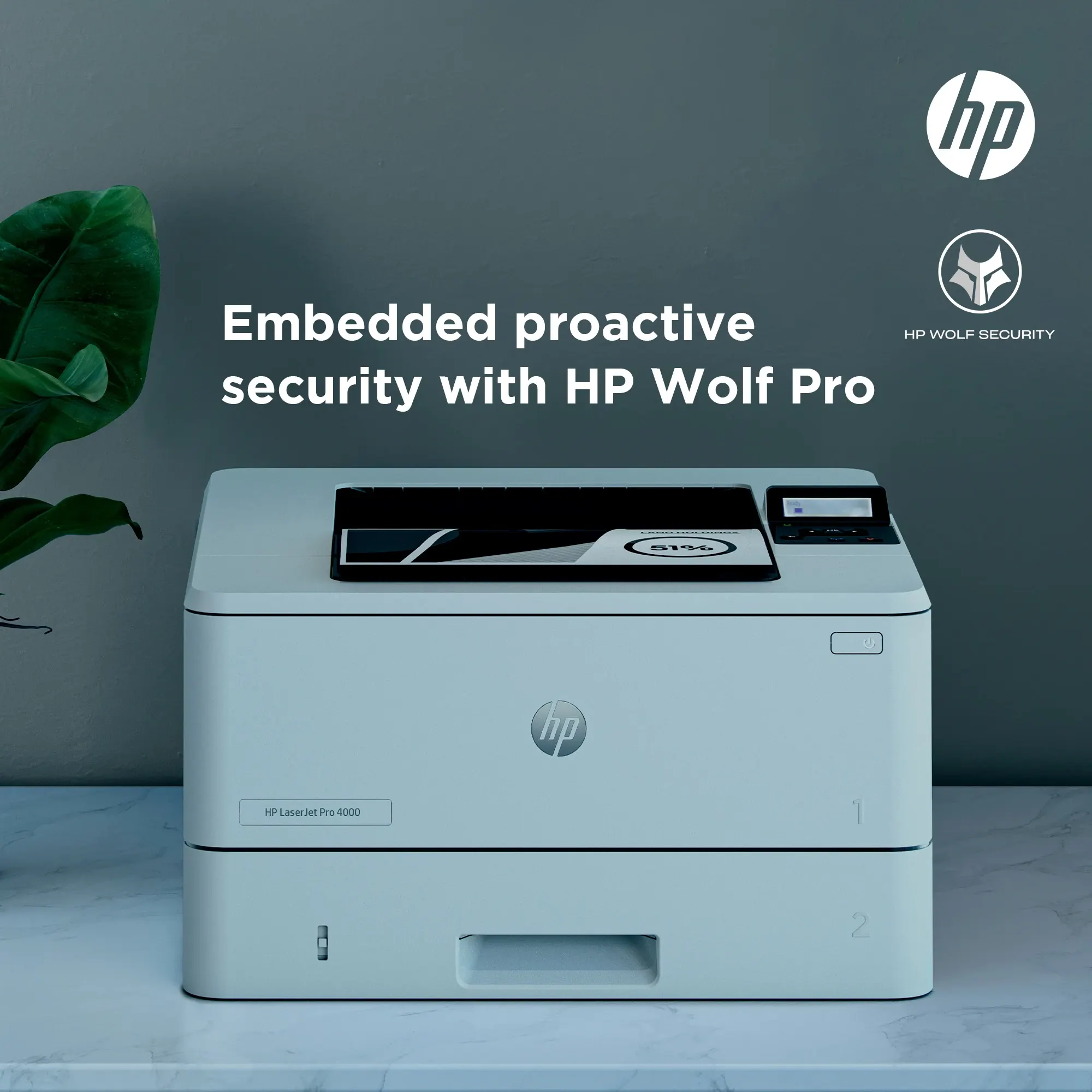 HP LaserJet Pro 4001ne Black ＆ White Printer with HP+ Smart Office Features HP LaserJet Pro 4001ne Printer with HP+ \u0026 available 3 months
