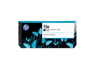 HP 730 300-ml Photo Black DesignJet Ink Cartridge, P2V73A