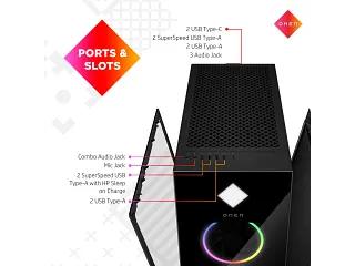 OMEN 45L Gaming Desktop, Windows 11 Home, AMD Ryzen™ 7, 16GB