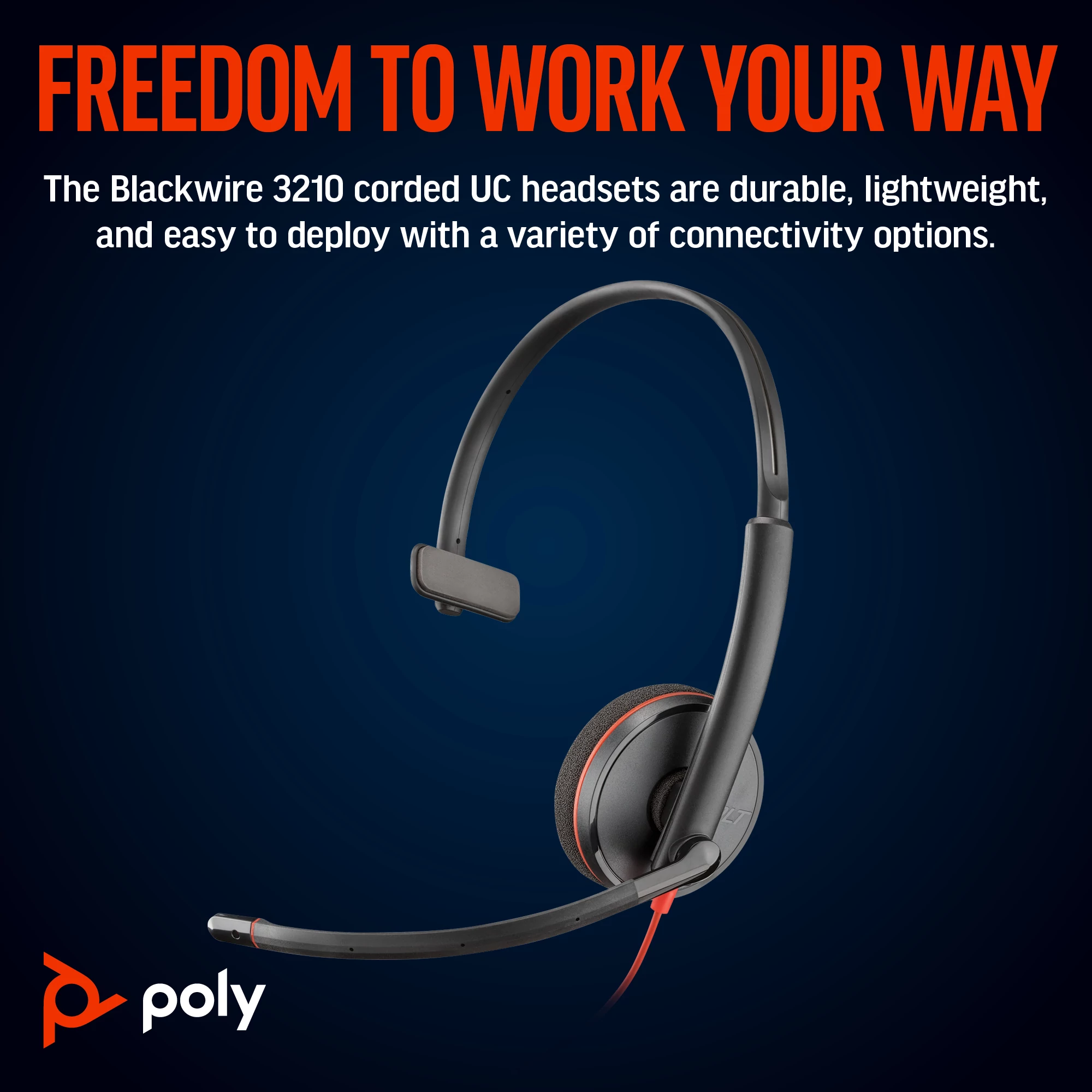Poly Blackwire 3210 C3210 產品特色