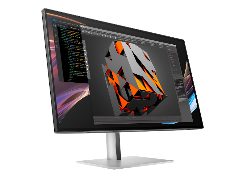 HP Series 7 Pro 27 4K Thunderbolt 4 Monitor - 727pk PikeSilver CoreSet FrontRight WhiteBg