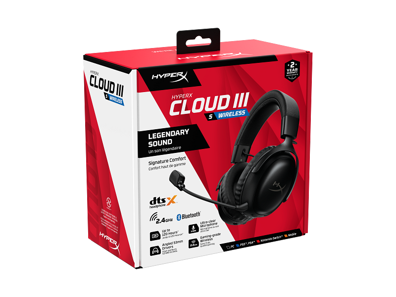 【新品・未使用】HYPERX CLOUD Ⅲ WIRELESS Amazon.com: HyperX Cloud III Wireless - Gaming Headset for