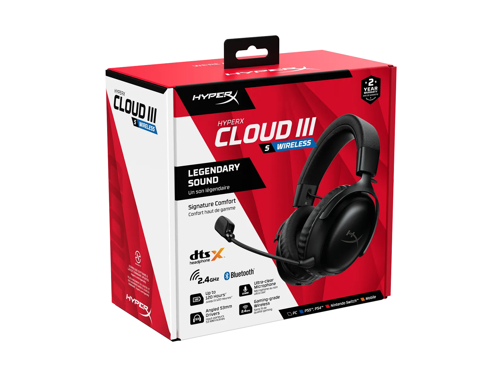 HyperX Cloud III S Wireless Black-Red Gaming Headset (Instant Pair!)