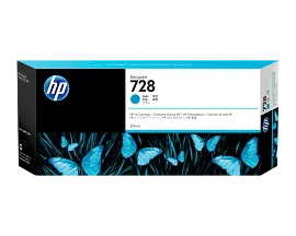 HP 728 300-ml Cyan DesignJet Ink Cartridge, F9K17A