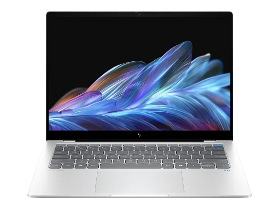 HP Home Laptop PCs, HP OmniBook X Laptop 14, Windows 11 Home, 14", Touch screen, Qualcomm® X Plus, 16GB RAM, 1TB SSD, 2.2K, Glacier silver