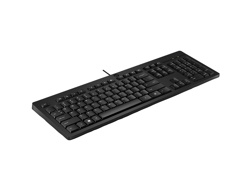 HP 125 Wired Keyboard - Front Right