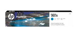 HP 981A Cyan Original PageWide Cartridge, J3M68A