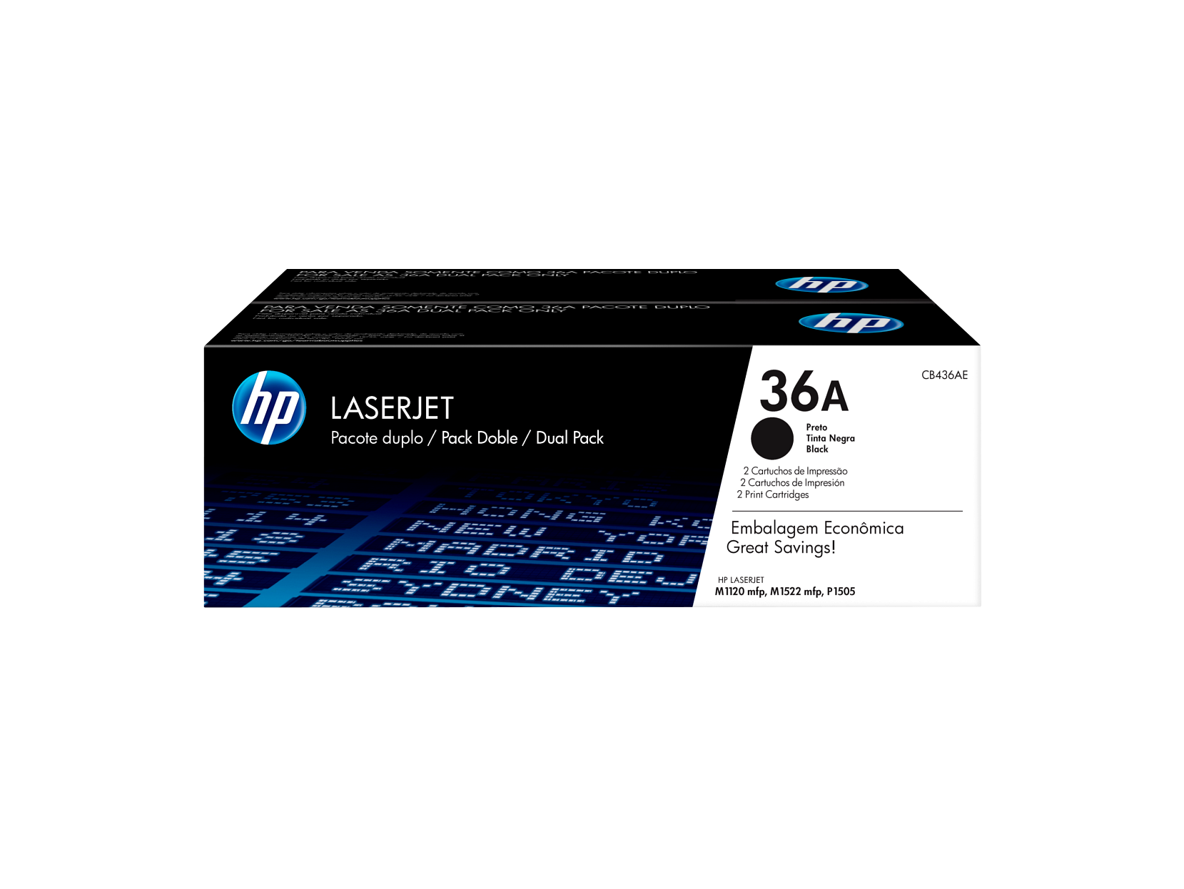 HP 36A Black Original LaserJet Toner Cartridge, ~2,000 pages, CB436A ...