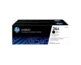 HP 36A Black Original LaserJet Toner Cartridge, CB436A