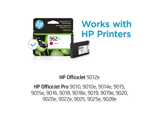HP® 962XL High Yield Magenta Original Ink Cartridge (3JA01AN