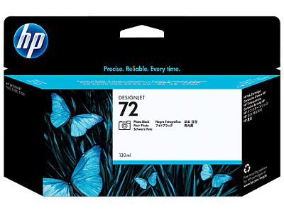HP 72 130-ml Photo Black DesignJet Ink Cartridge