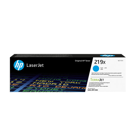 HP 219X W2191X nagy kapacitású ciánkék eredeti LaserJet tonerkazetta 3202 3302 nyomtatókhoz (2500 old.)