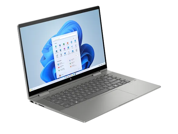 Series 5 of 8 HP Home Laptop PCs, HP Envy x360 2-in-1 Laptop 15, Windows 11 Home, 15.6", Touch screen, Intel® Core™ Ultra 7, 16GB RAM, 1TB SSD, FHD, Mineral silver