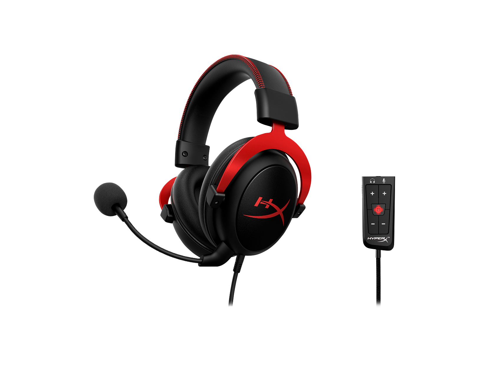 HyperX Cloud II - Gaming Headset - Black-Red - Afbeelding 5 van 5