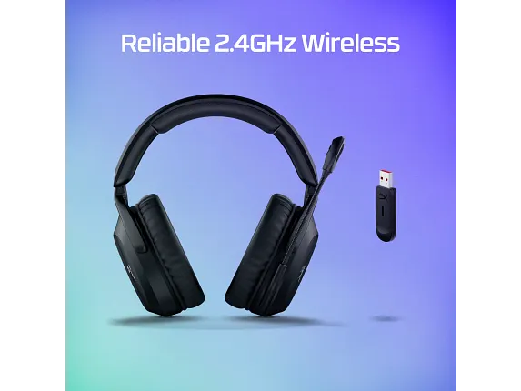 Series 9 of 15 HyperX Gaming Headsets, HyperX Cloud Stinger 2 Wireless - Gaming Headset - Black