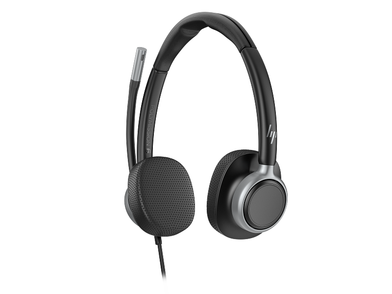 HP Poly Mission 625 USB Headset Stereo Catalog Transparent Front Left