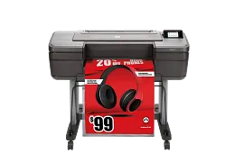 HP DesignJet Z6 Large Format PostScript® Graphics Printer - 24", with Advanced Security Features (T8W15A)