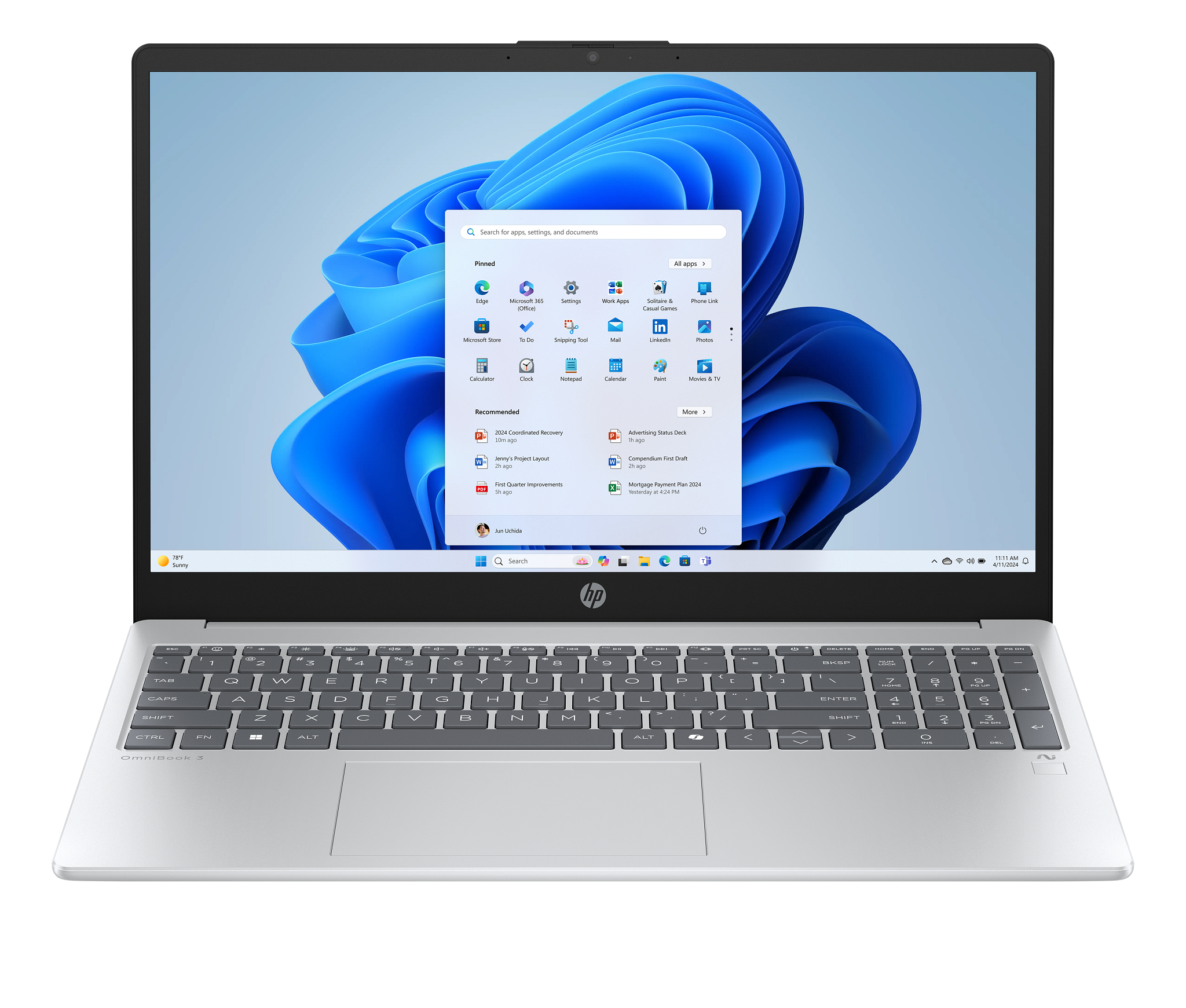HP OmniBook 3 Laptop Next Gen AI 15-fn0007AU