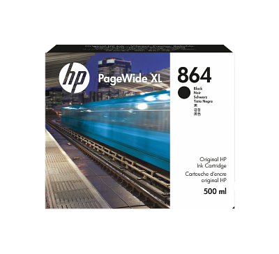 HP 864 500-ml Black PageWide XL Ink Cartridge