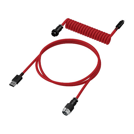 HP 6J677AA HyperX USB-C vörös-fekete spirálkábel